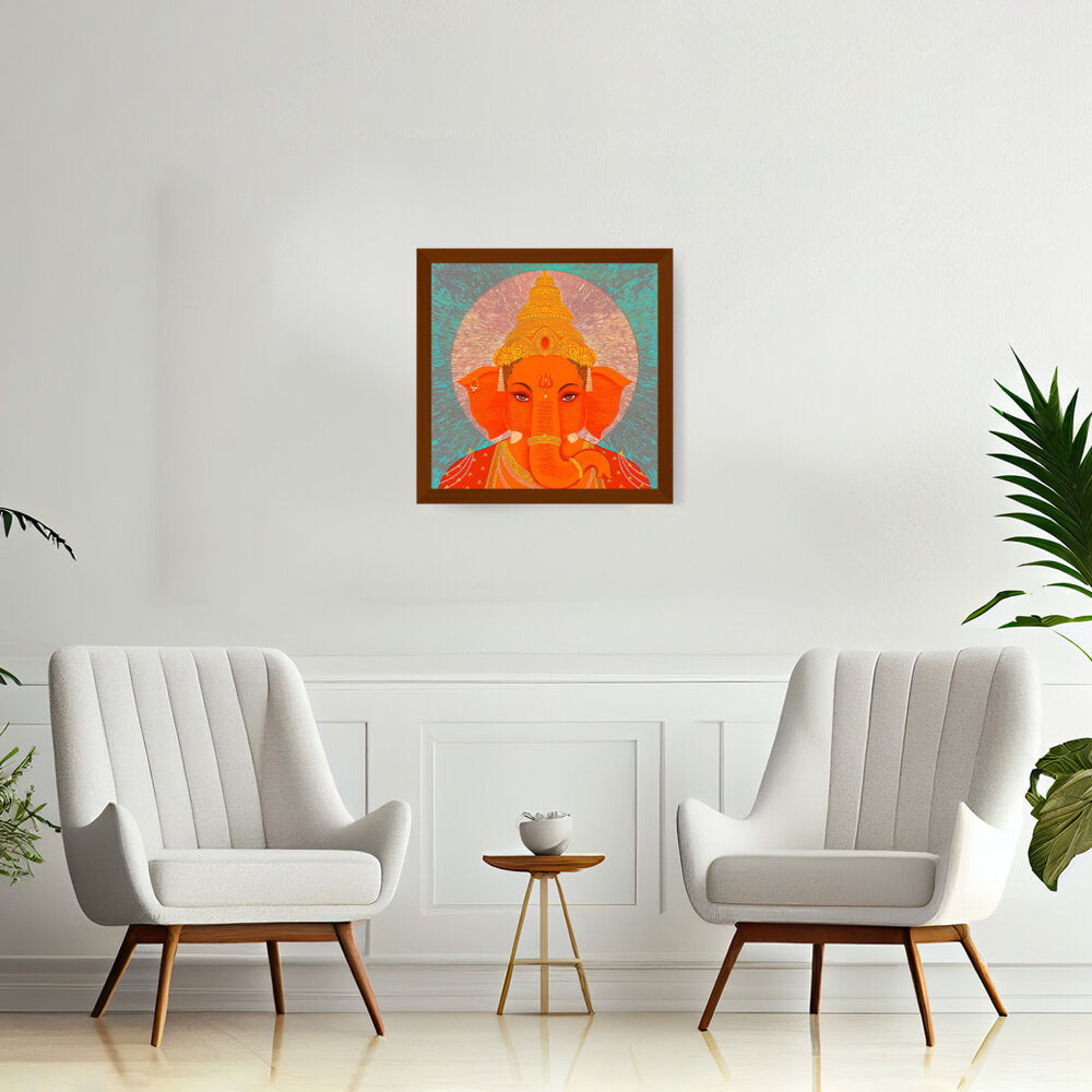 Ganesha - Framed Canvas