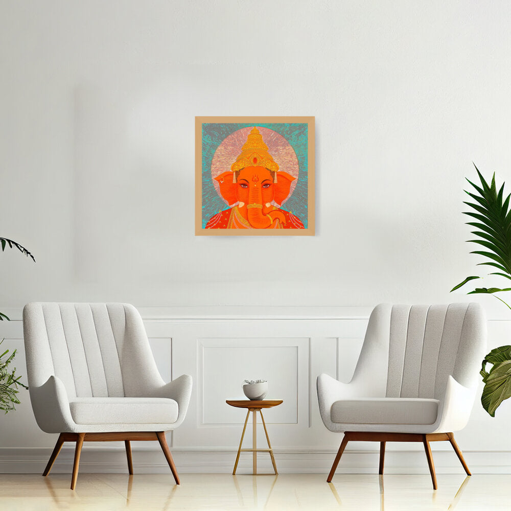 Ganesha - Framed Canvas