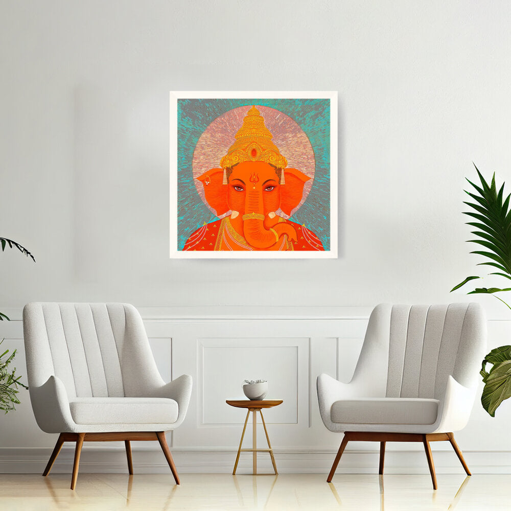 Ganesha - Framed Canvas