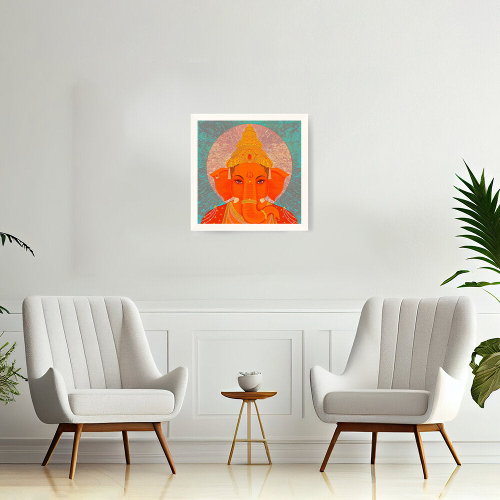 Ganesha - Framed Canvas