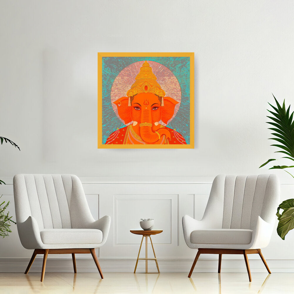 Ganesha - Framed Canvas