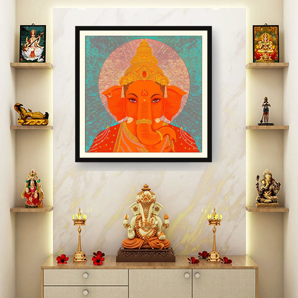 Ganesha - WALL MOUNT FRAME