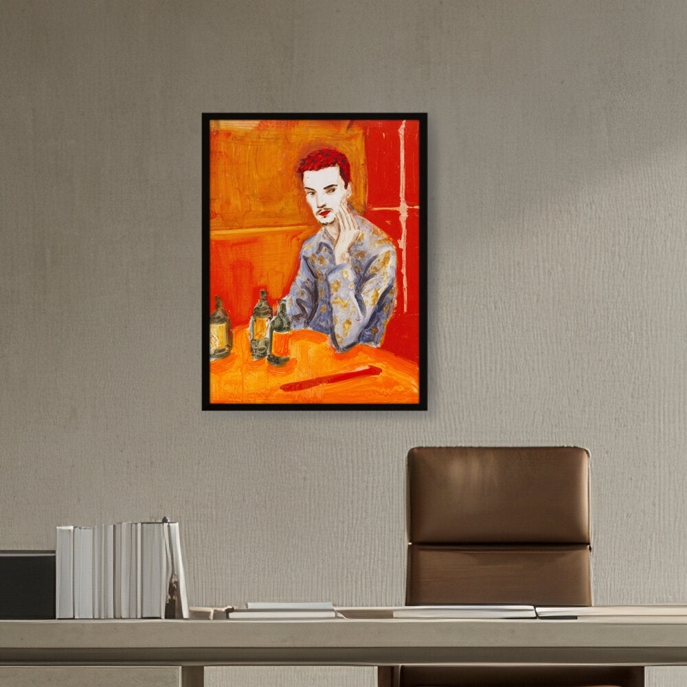 Jake At The New Viet Huong - Framed Canvas