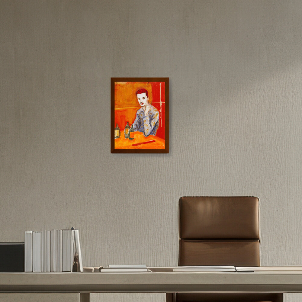 Jake At The New Viet Huong - Framed Canvas