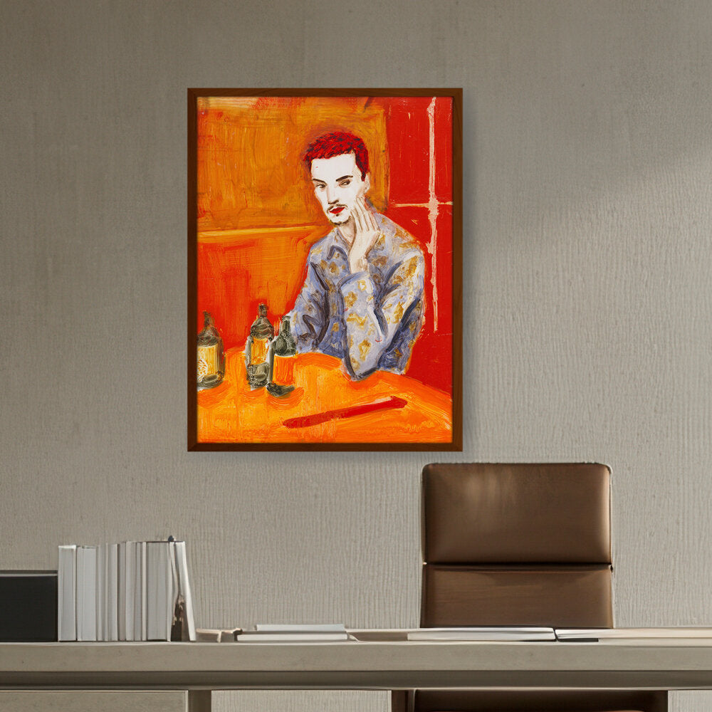Jake At The New Viet Huong - Framed Canvas
