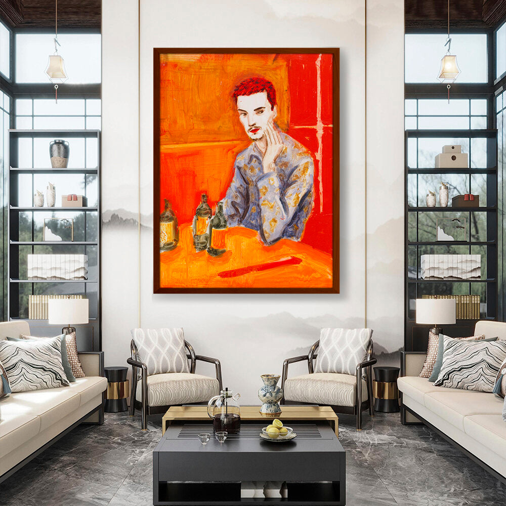 Jake At The New Viet Huong - Framed Canvas