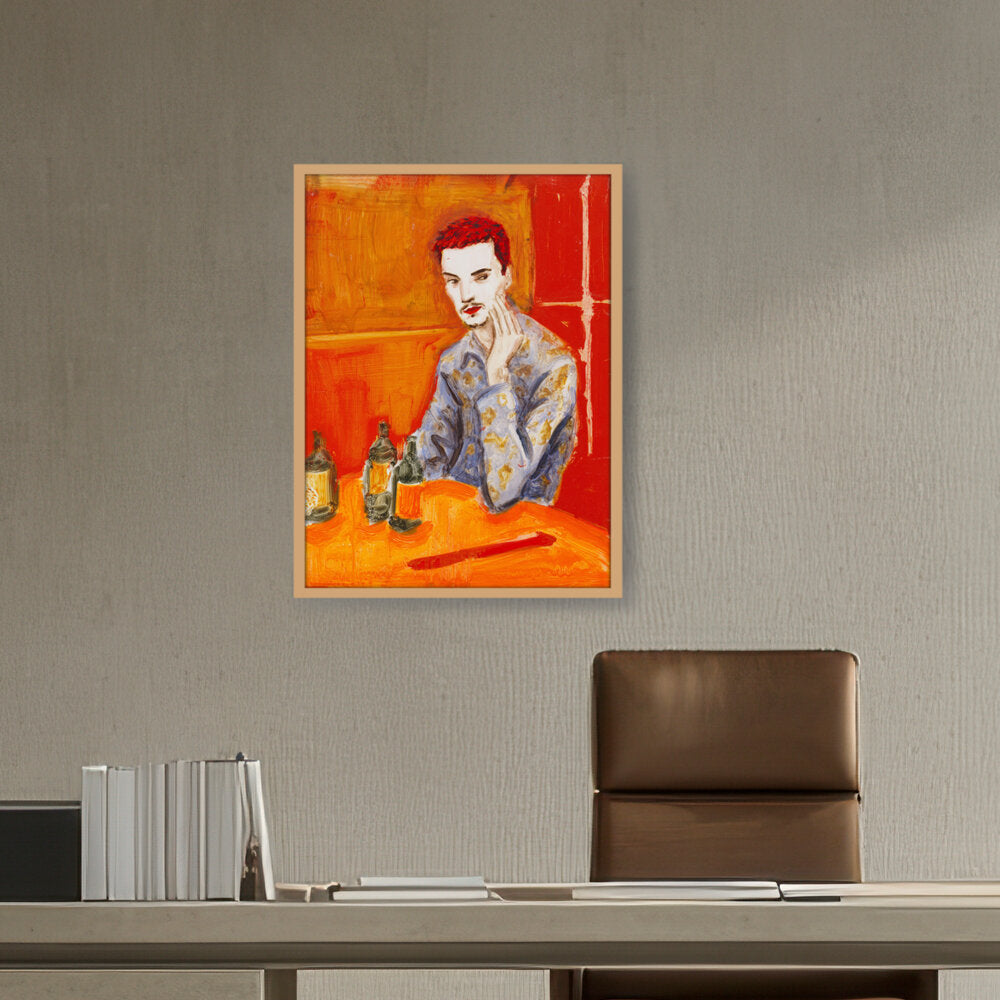 Jake At The New Viet Huong - Framed Canvas