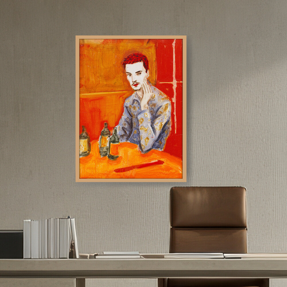 Jake At The New Viet Huong - Framed Canvas