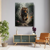 Picasoul - Artist - Running Tiger - Wall Canvas