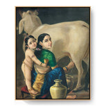 Yashoda Krishna Art - FLOATING FRAME