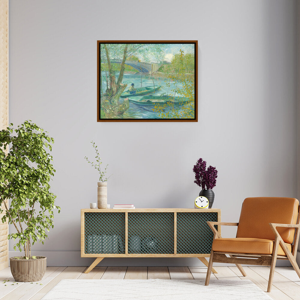 Fishing In Spring - FLOATING FRAME