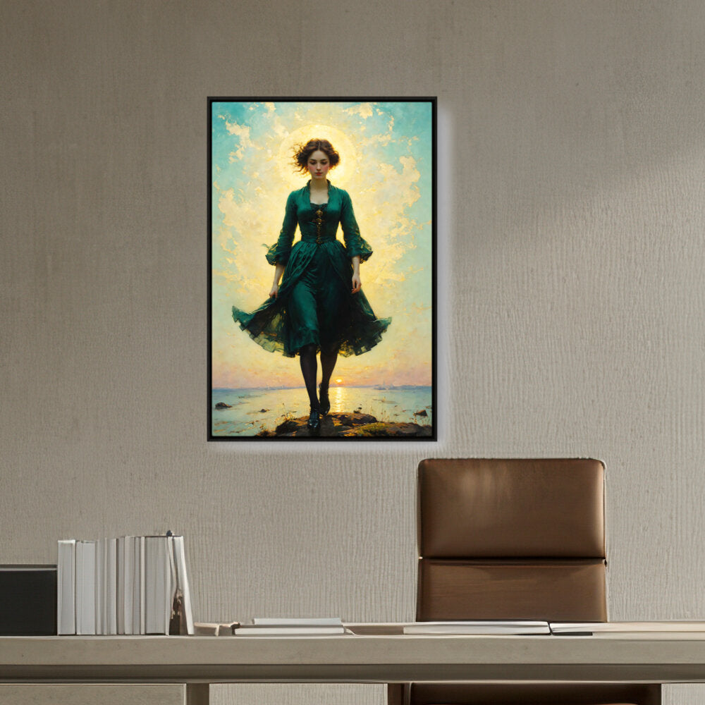 A Young Woman - FLOATING FRAME