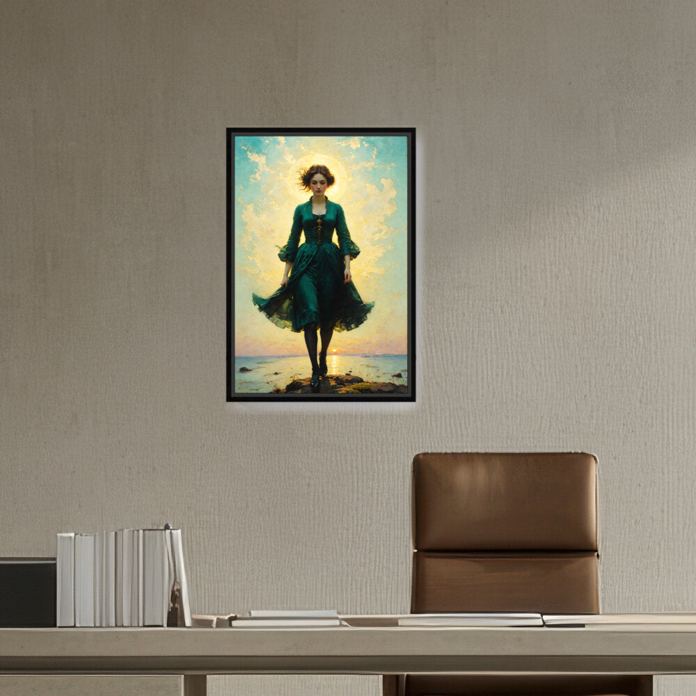 A Young Woman - FLOATING FRAME