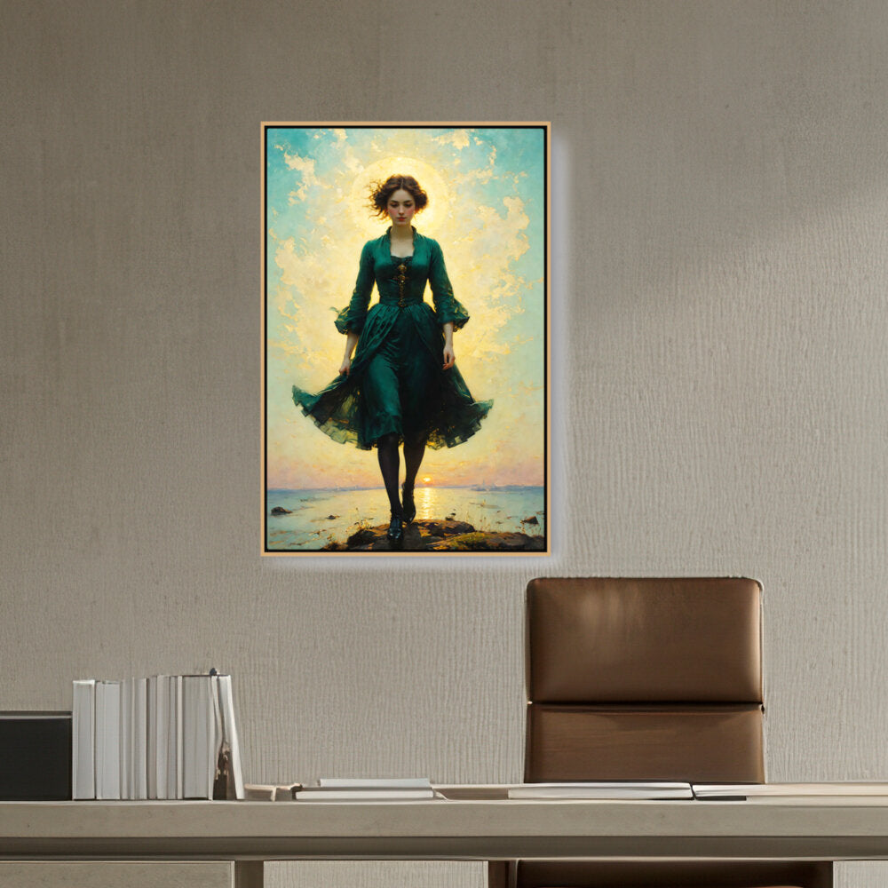 A Young Woman - FLOATING FRAME