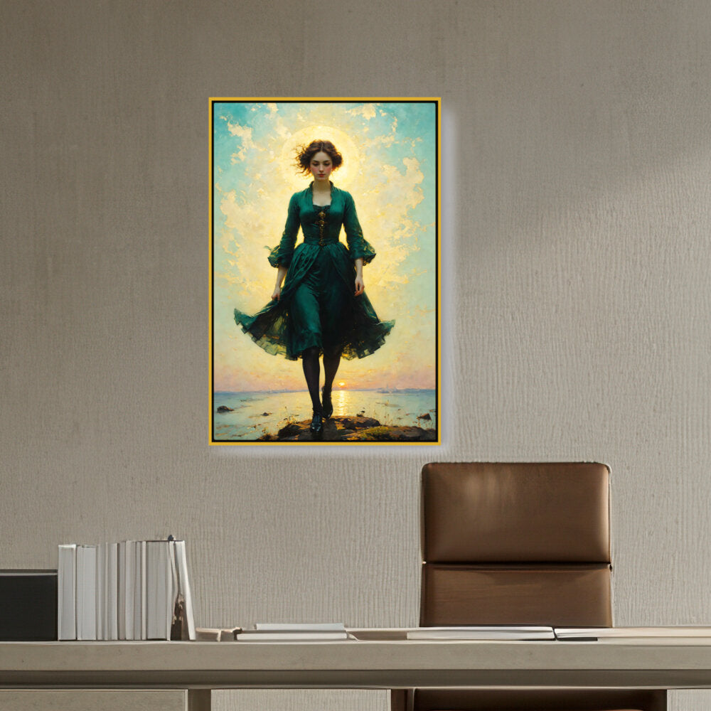 A Young Woman - FLOATING FRAME