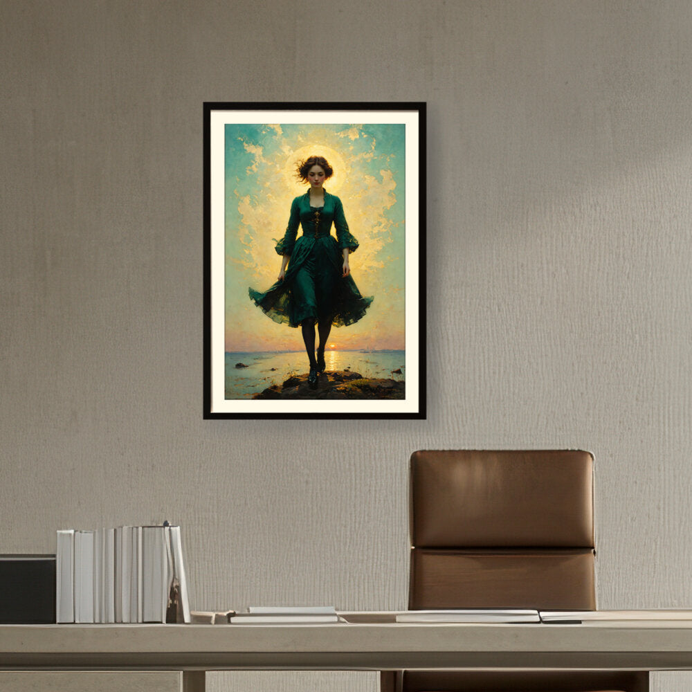 A Young Woman - WALL MOUNT FRAME