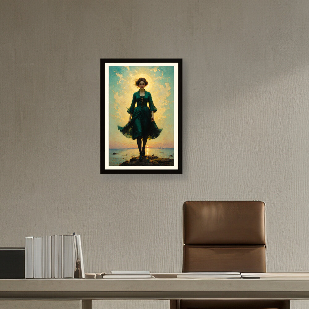 A Young Woman - WALL MOUNT FRAME