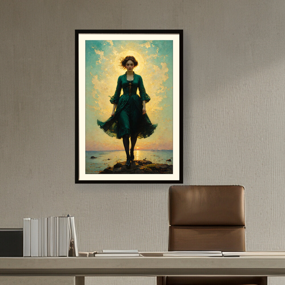 A Young Woman - WALL MOUNT FRAME