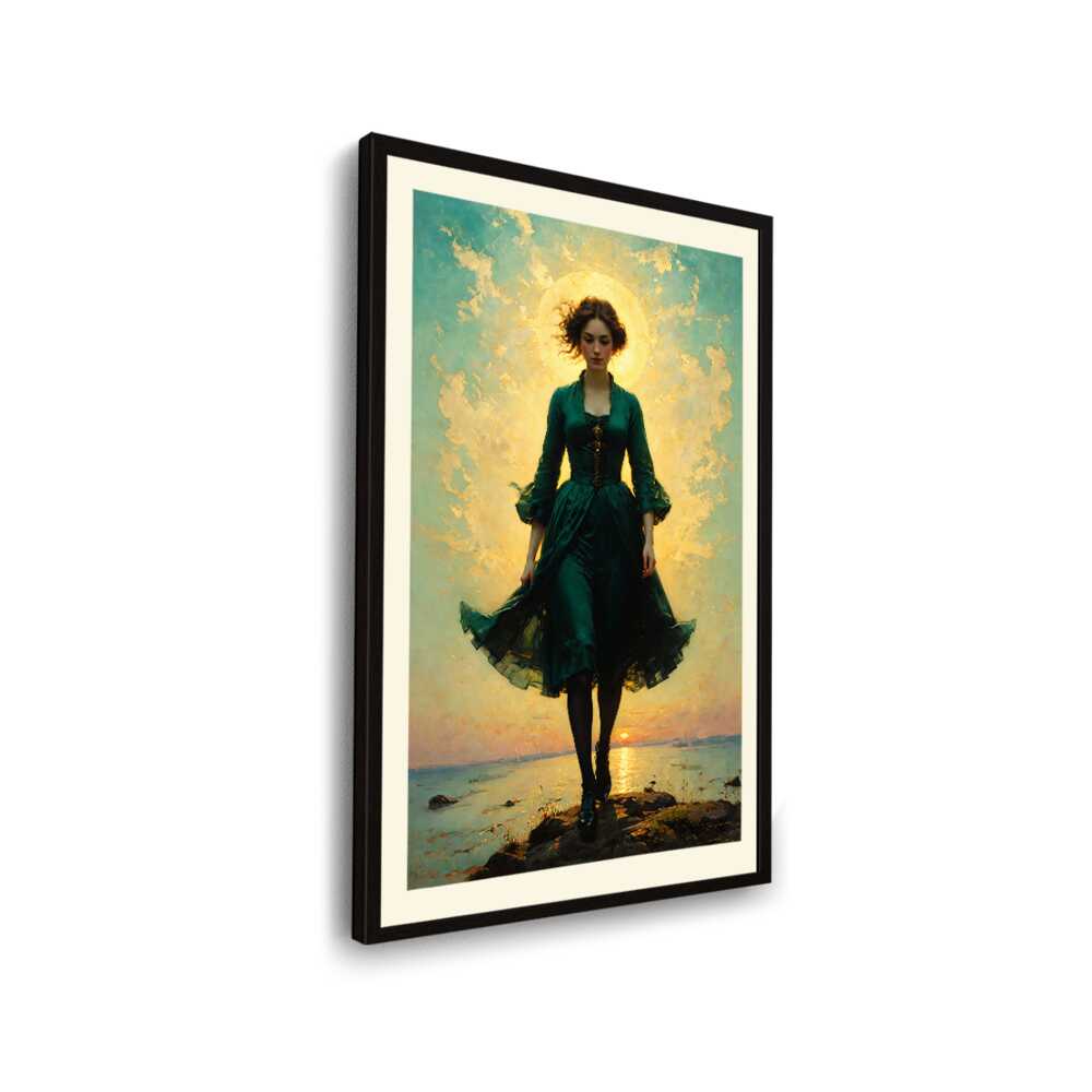 A Young Woman - WALL MOUNT FRAME