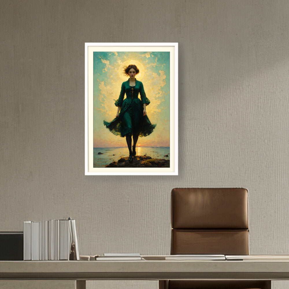 A Young Woman - WALL MOUNT FRAME