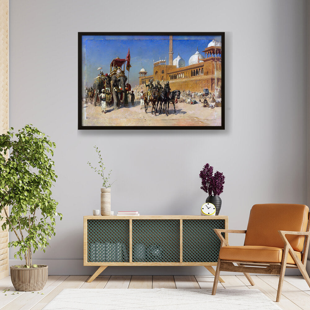 Great Mogul And His Court - Framed Canvas