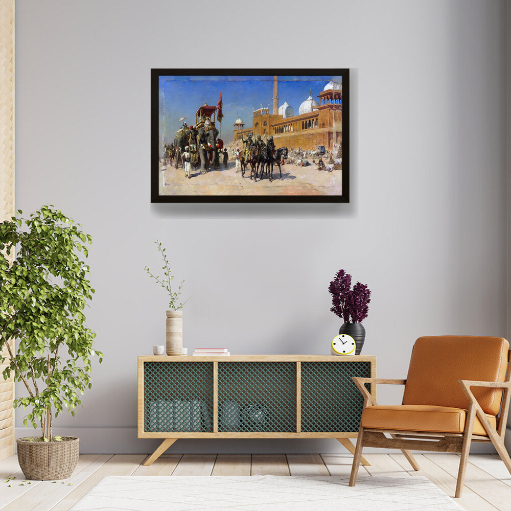 Great Mogul And His Court - Framed Canvas