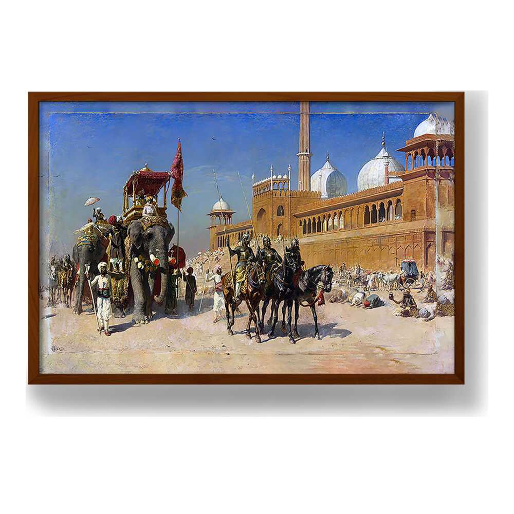 Great Mogul And His Court - Framed Canvas