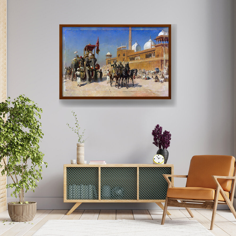 Great Mogul And His Court - Framed Canvas