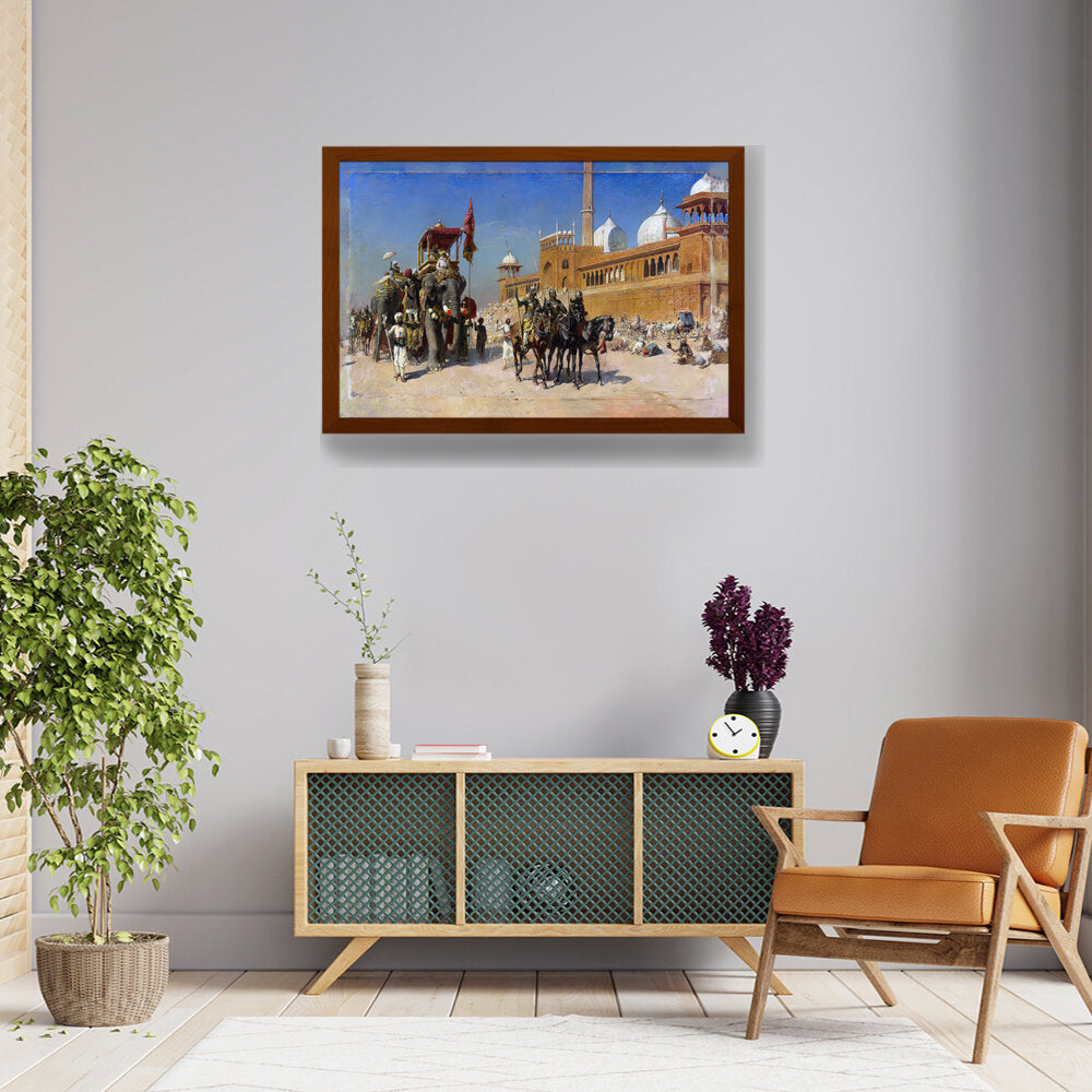 Great Mogul And His Court - Framed Canvas