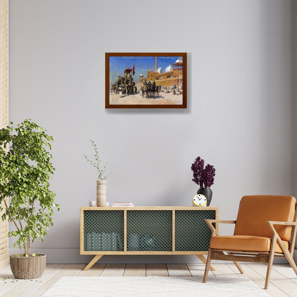 Great Mogul And His Court - Framed Canvas