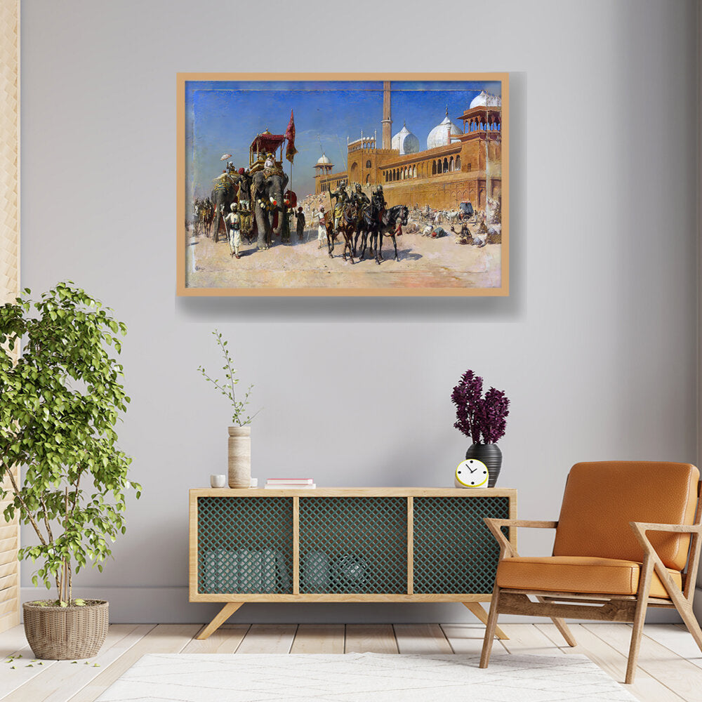 Great Mogul And His Court - Framed Canvas
