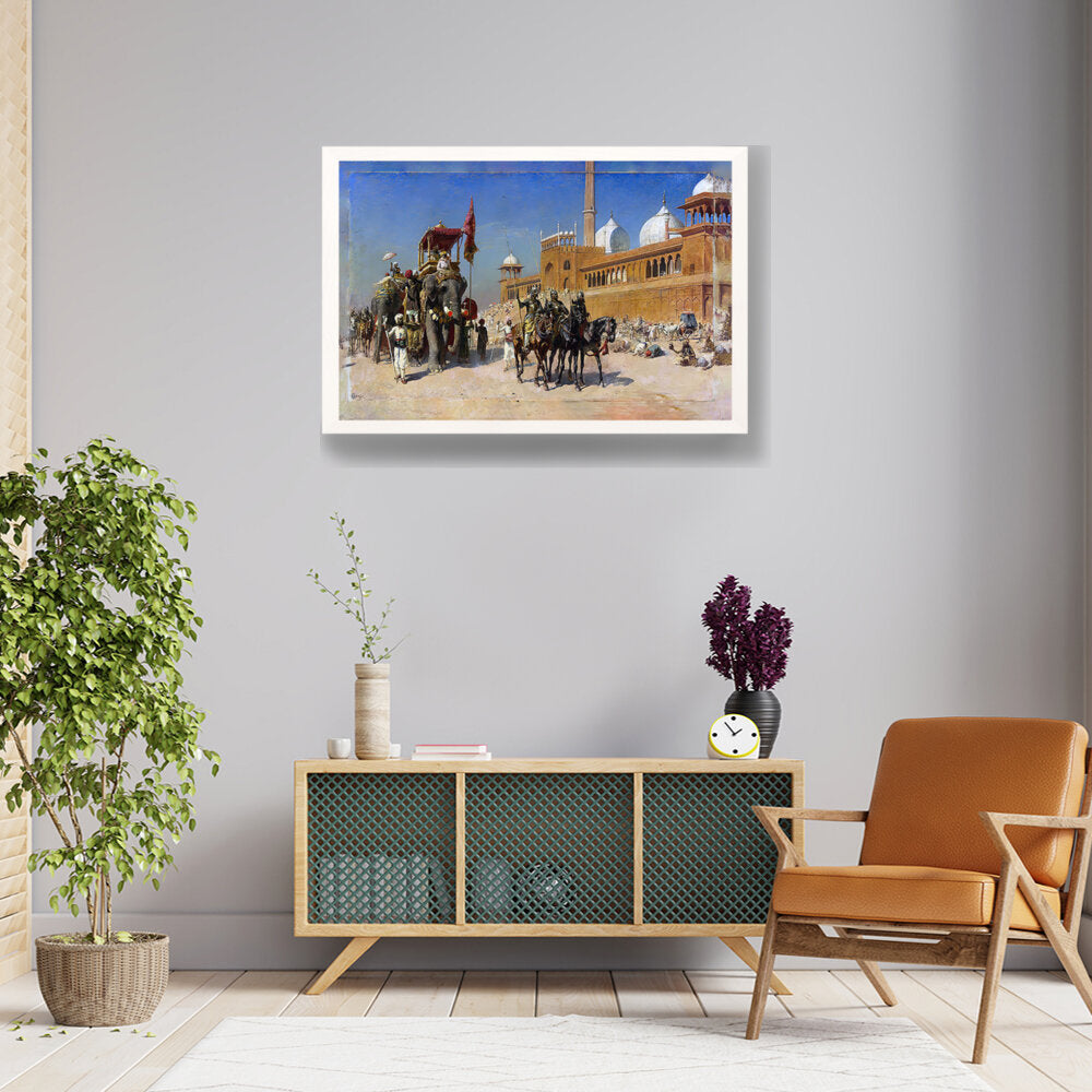 Great Mogul And His Court - Framed Canvas