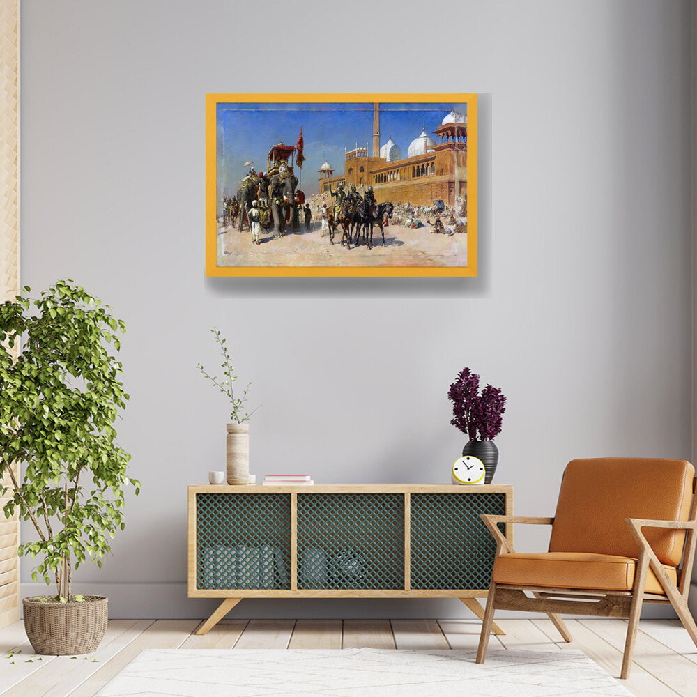 Great Mogul And His Court - Framed Canvas