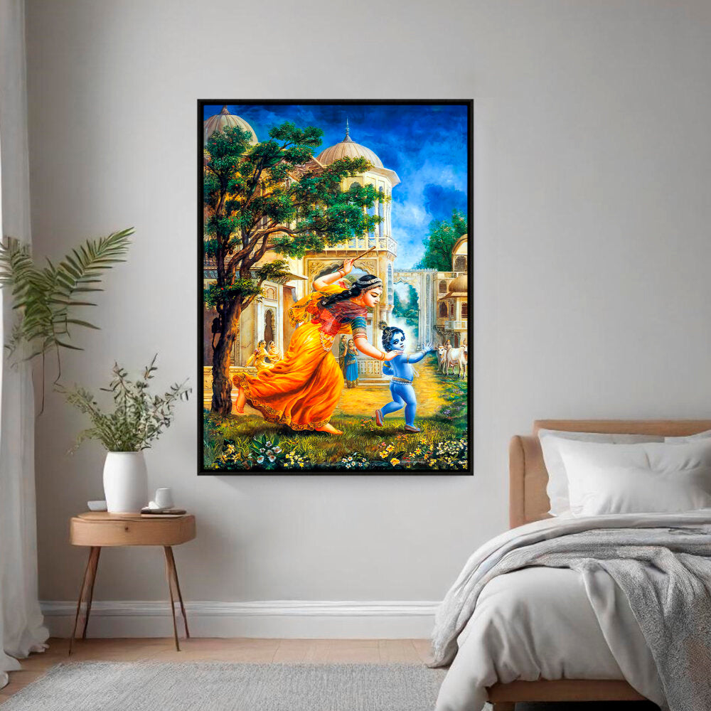 Krishna In Vrindavan - FLOATING FRAME