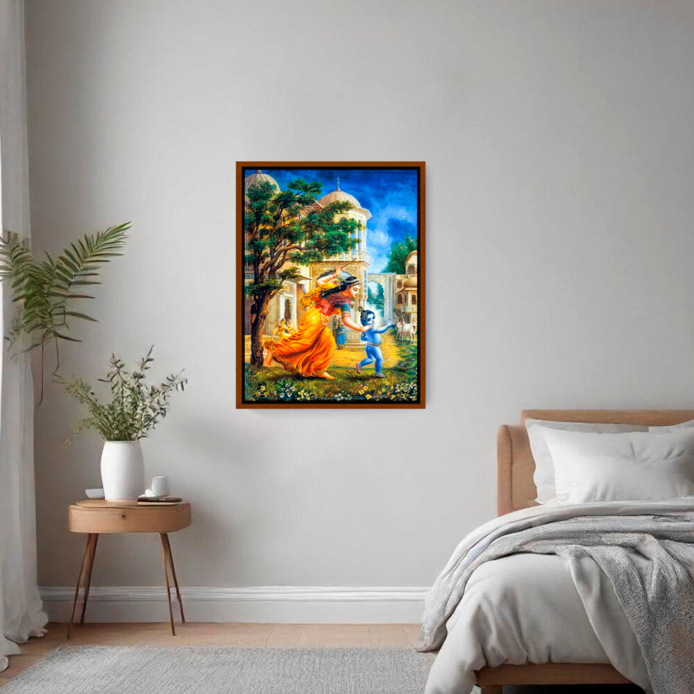Krishna In Vrindavan - FLOATING FRAME