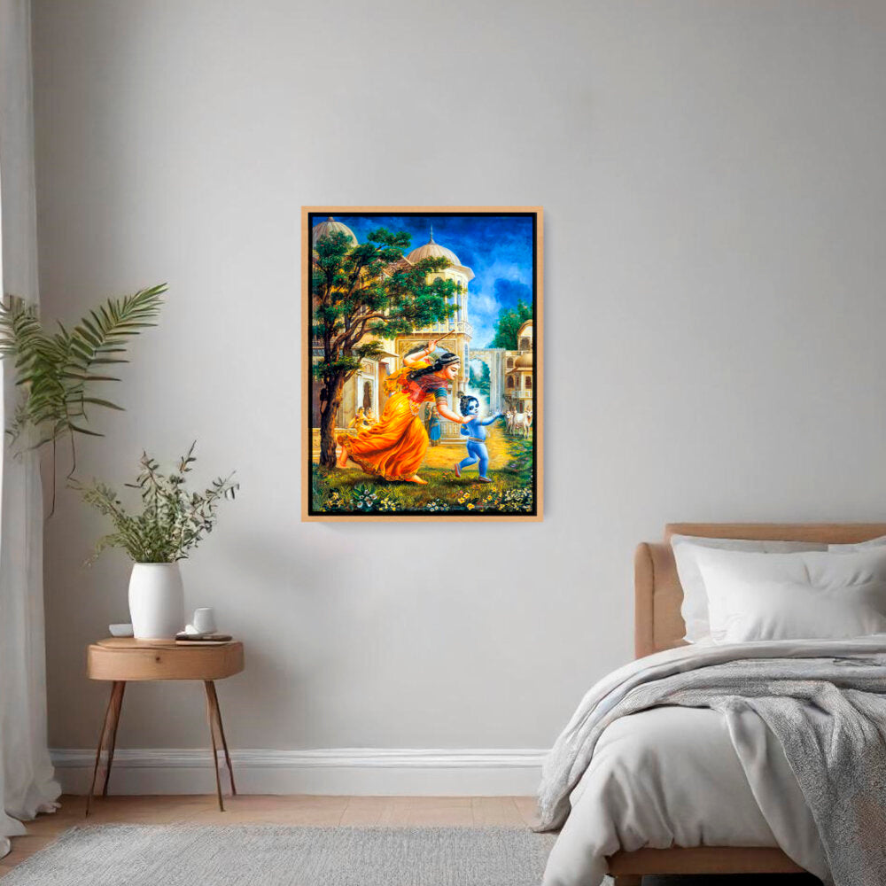Krishna In Vrindavan - FLOATING FRAME