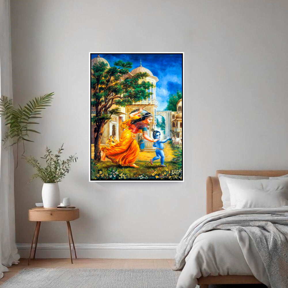 Krishna In Vrindavan - FLOATING FRAME