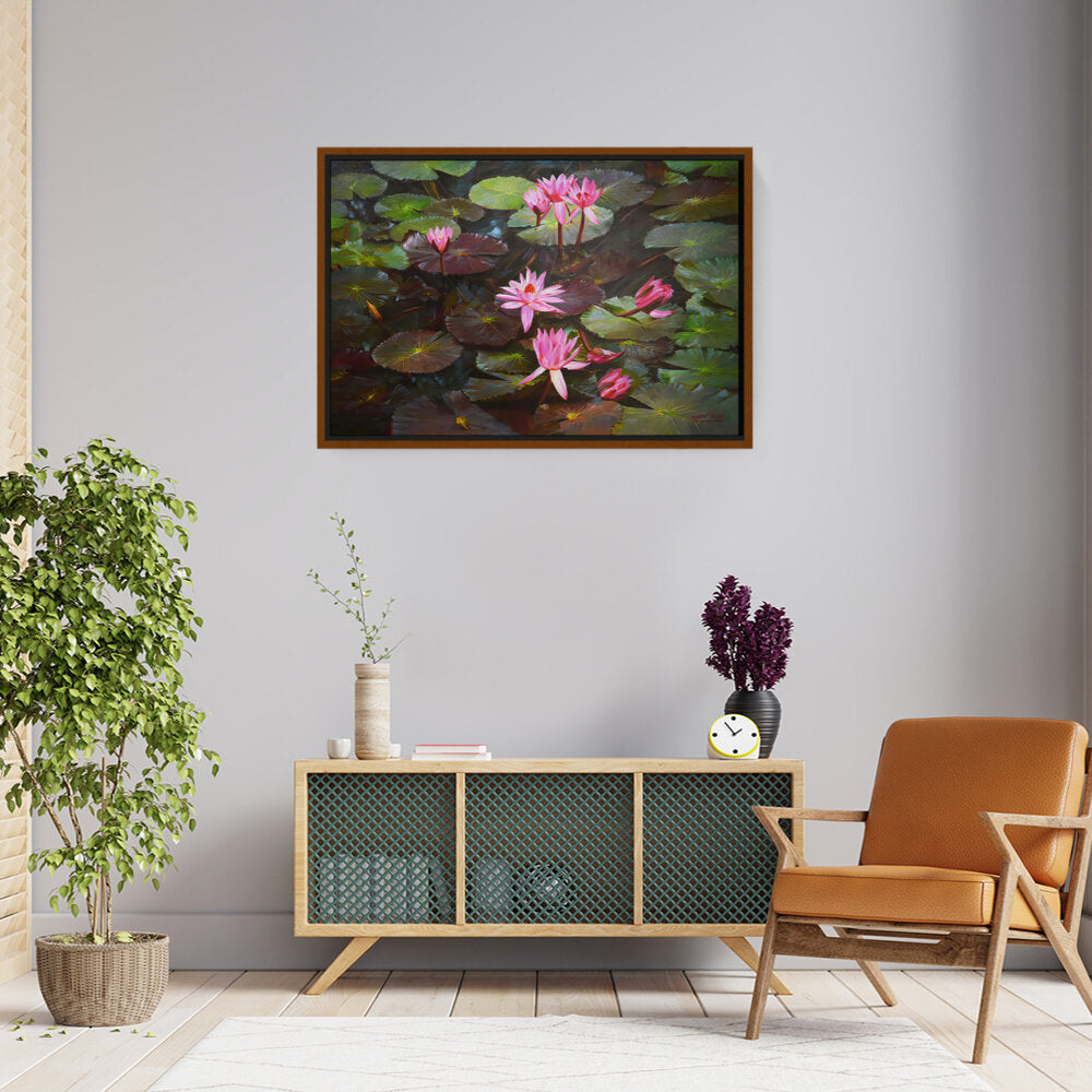 Lotus Flowers - FLOATING FRAME