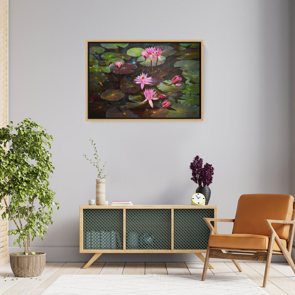 Lotus Flowers - FLOATING FRAME