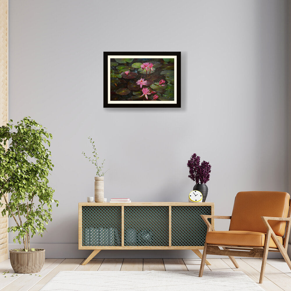 Lotus Flowers - WALL MOUNT FRAME