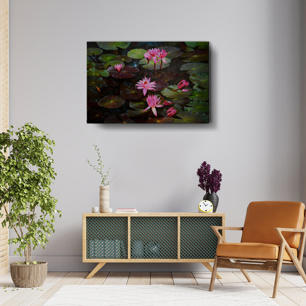 Lotus Flowers - Wall Canvas