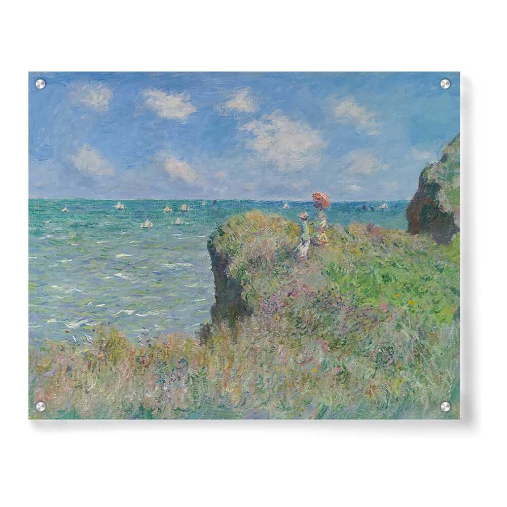 The Cliff Walk At Pourville - Acrylic Wall Photo