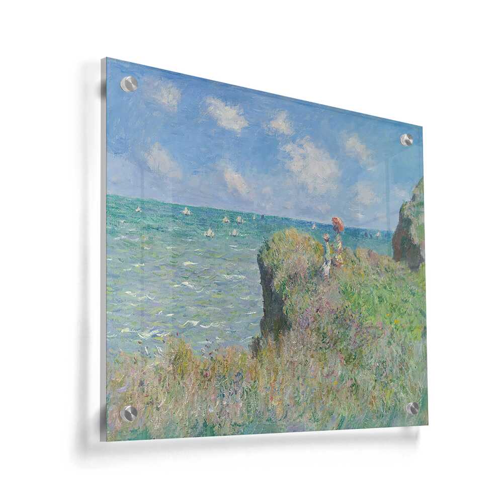 The Cliff Walk At Pourville - Acrylic Wall Photo