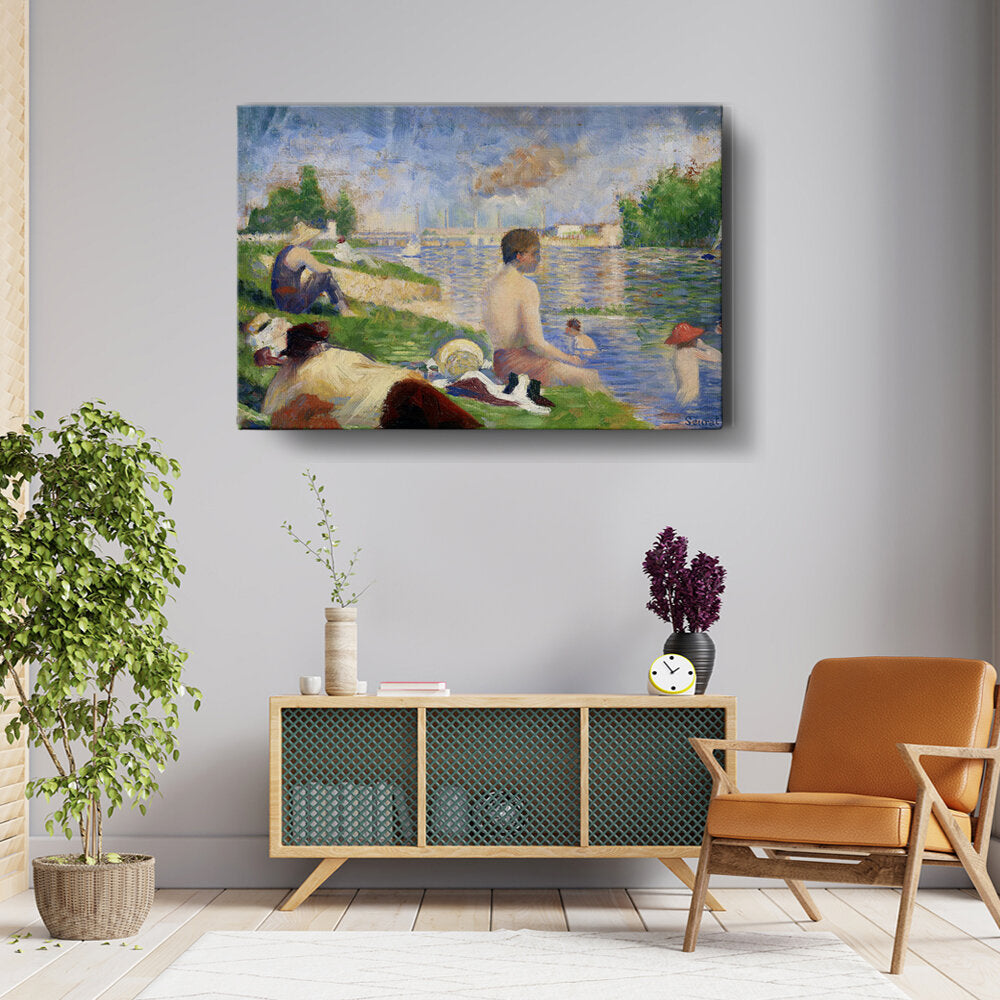 Bathers At Asni??res - Wall Canvas