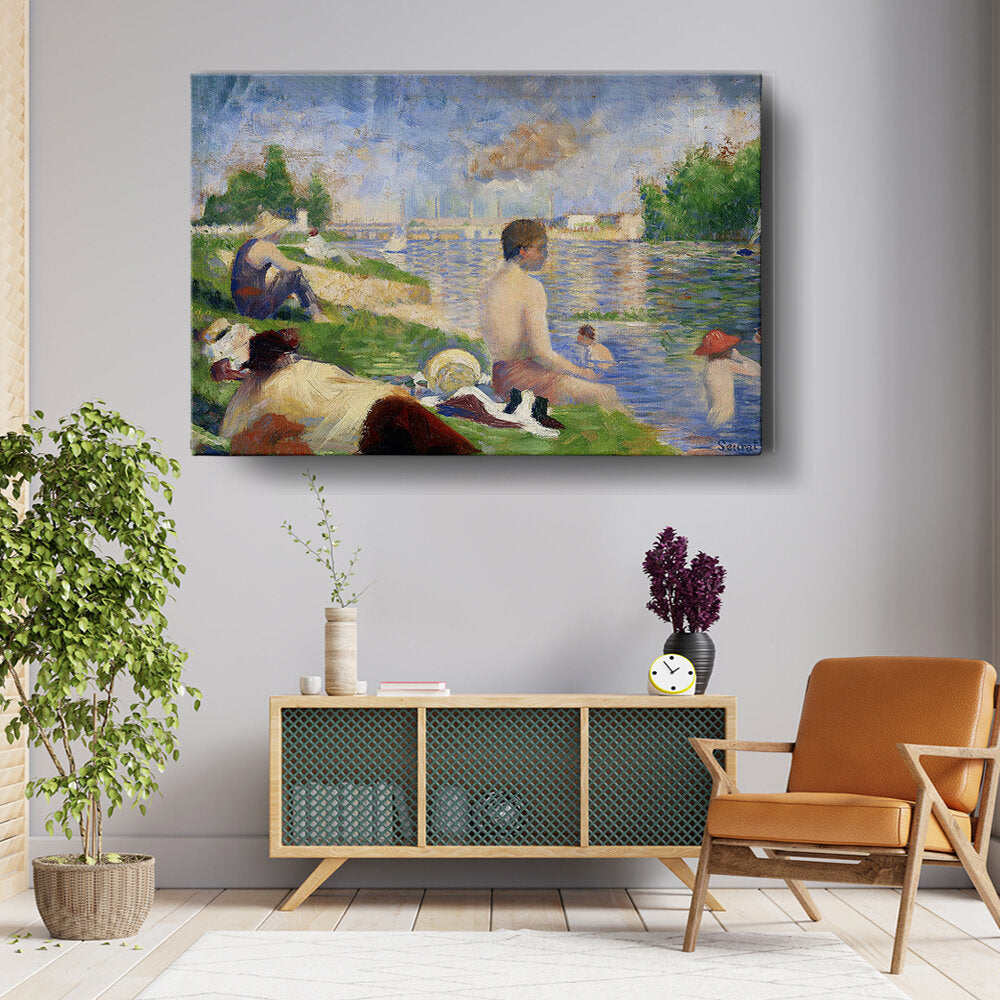 Bathers At Asni??res - Wall Canvas