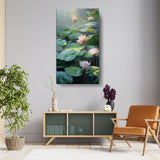 Picasoul - Artist - Lotus Lilies In A Pond - Wall Canvas