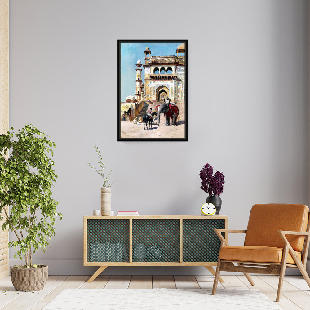 Before The Great Jami Masjid - FLOATING FRAME