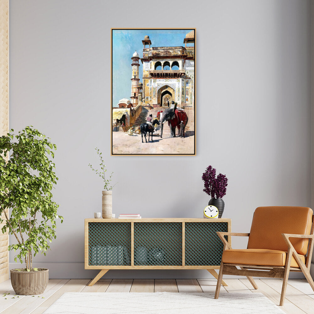 Before The Great Jami Masjid - FLOATING FRAME