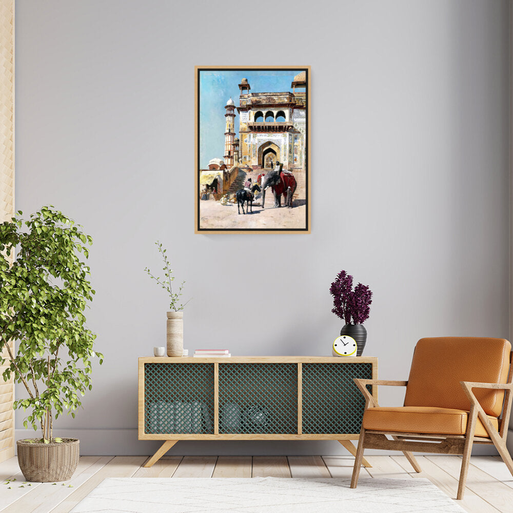 Before The Great Jami Masjid - FLOATING FRAME