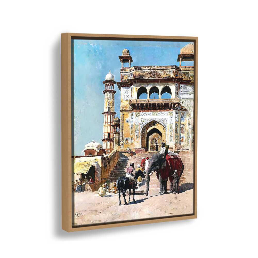 Before The Great Jami Masjid - FLOATING FRAME